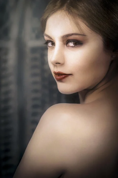 portrait, girl, woman, face