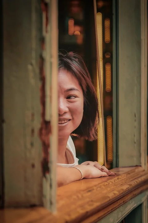 woman, smile, person, face