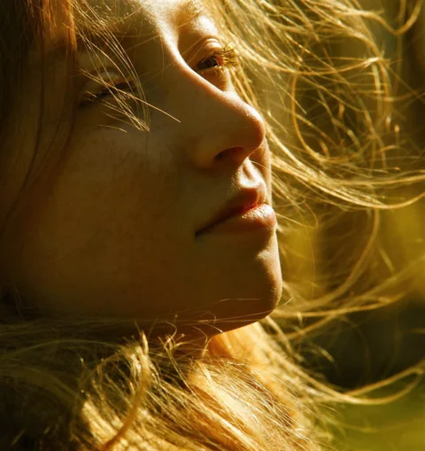 portrait, young lady, face, girl