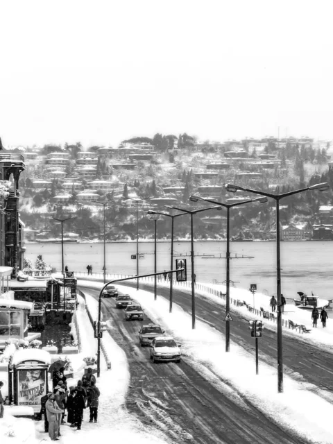 snow, winter, arnavutkoy, cold