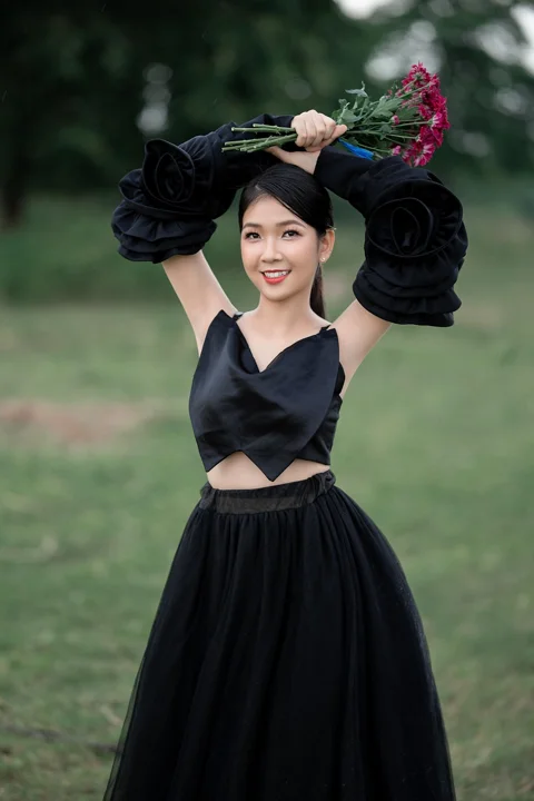 woman, model, portrait, dress