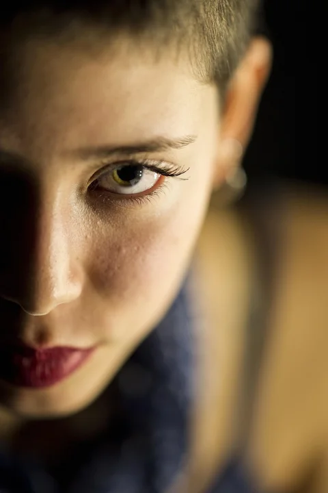 portrait, woman, face, human