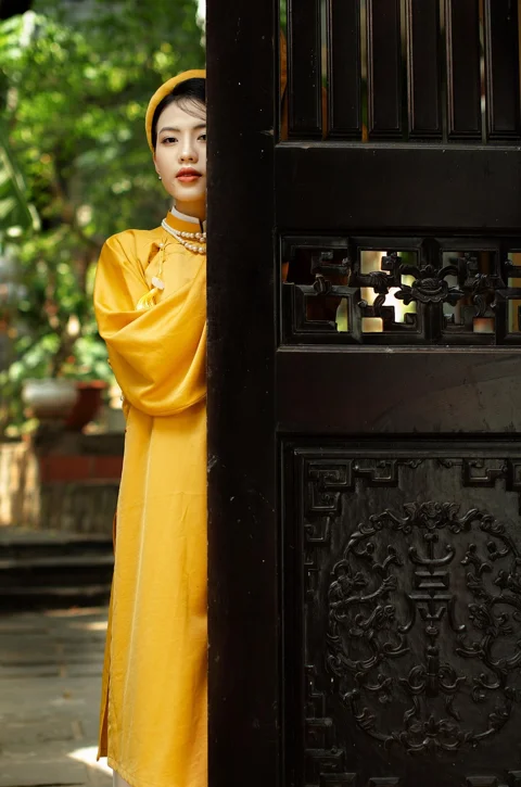 woman, ao dai, wedding, fashion