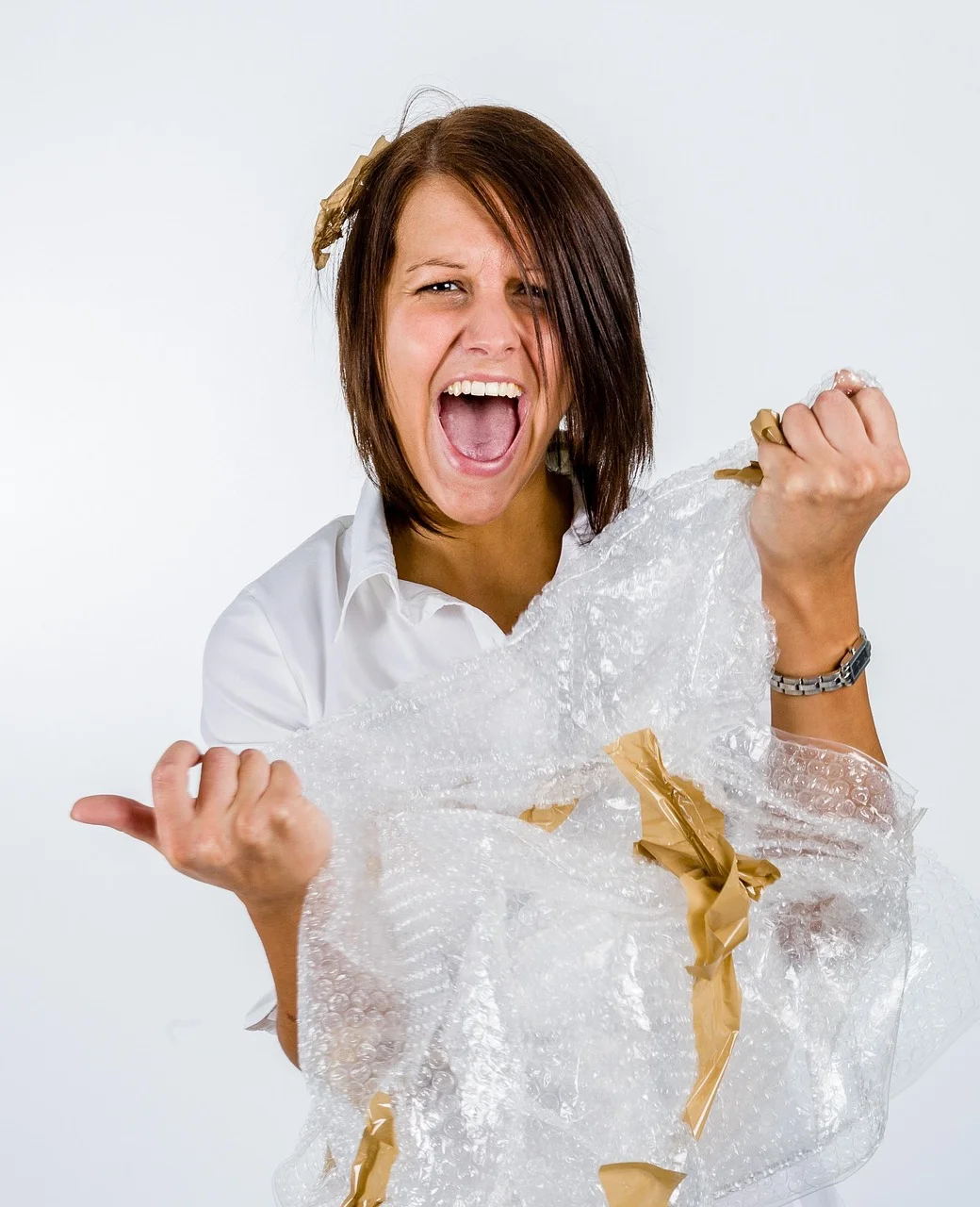 office, packaging, tape, frustration