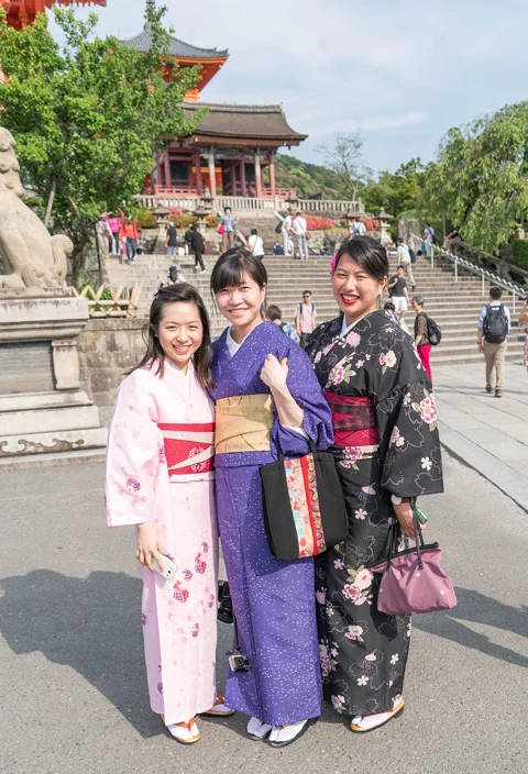 日本，和服，女孩，女性