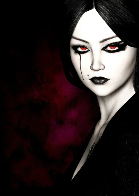gothic, dark, woman, fantasy