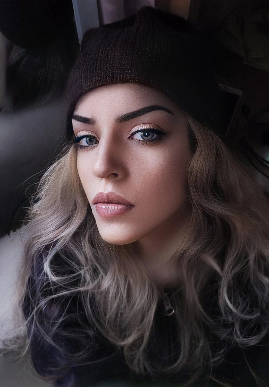 blonde, curly, haired, woman