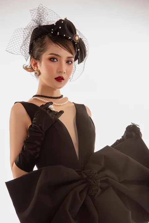여성, 빈티지, 패션, 레트로