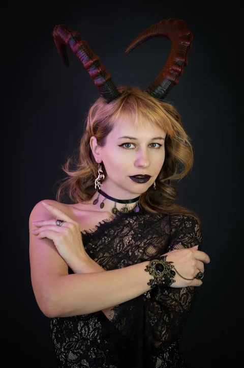 cosplay, horns, demon, fantasy
