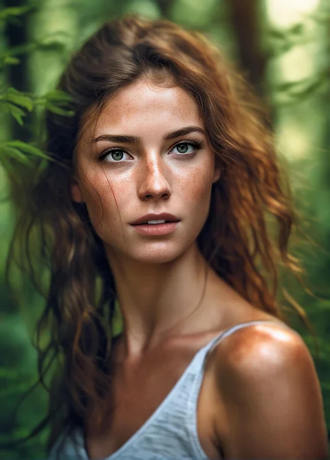 woman, forest, survival, nature