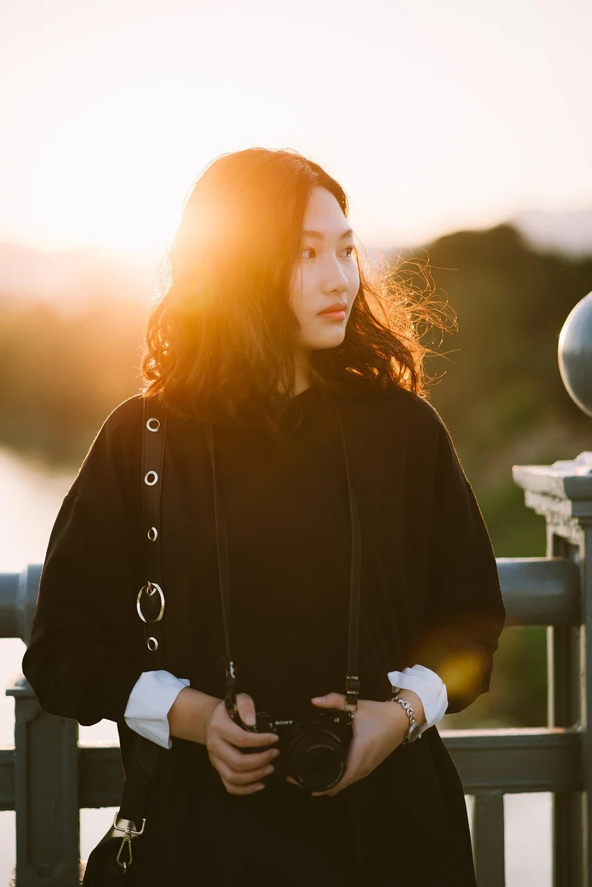 woman, photographer, model, portrait