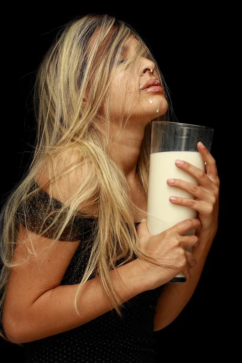 milk, woman, model, beauty