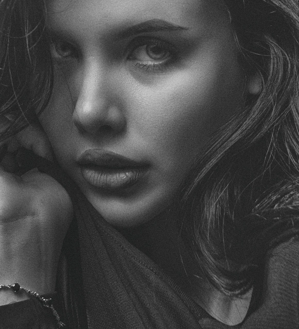 woman, model, face, look