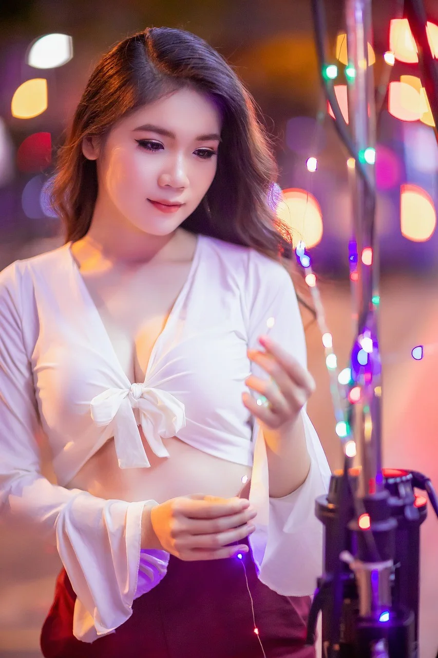 女人、模特、肖像、姿势
