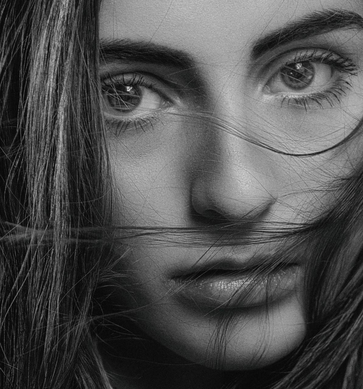 girl, face, model, retro