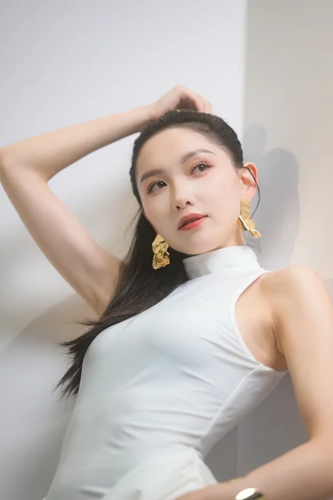 패션, 여성, 흰 드레스, 헤어스타일