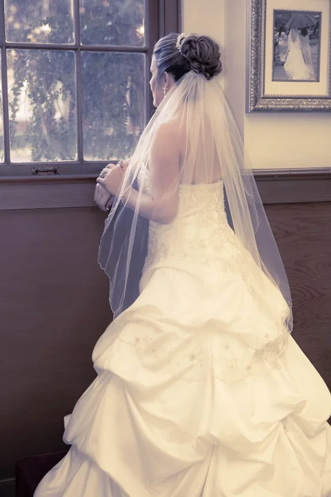 bride, thinking, the big day, nervous