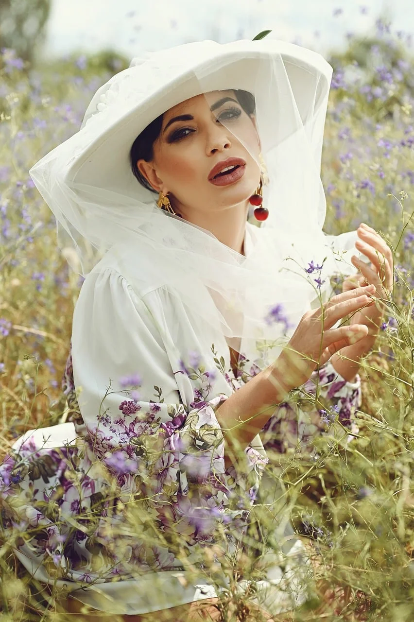 woman, portrait, nature, summer