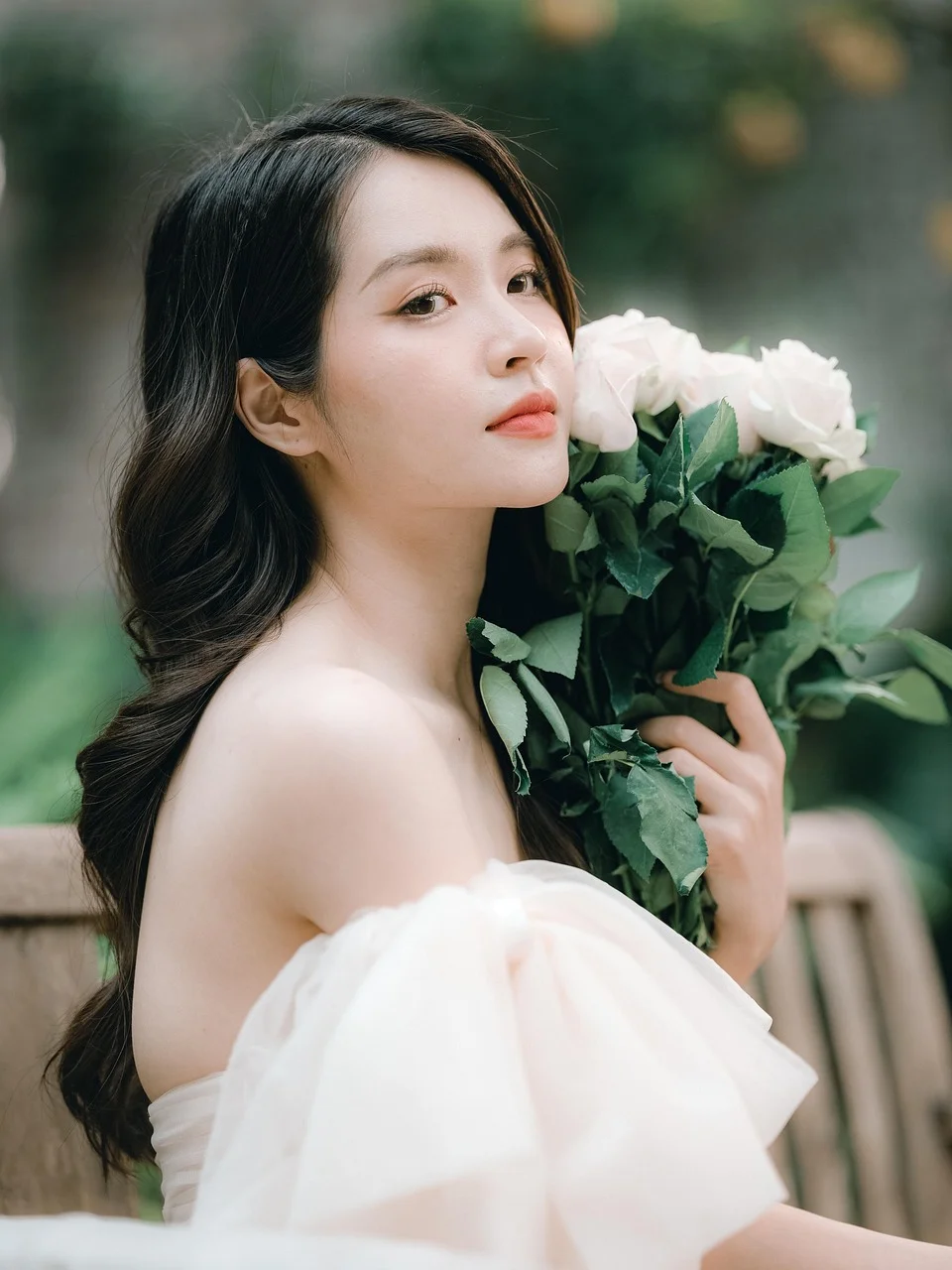 女人,模特兒,新娘,婚紗