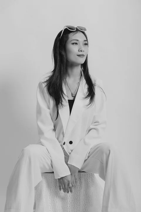女人，裤装，时尚，肖像
