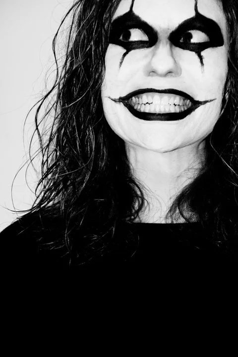 clown, mask, face, scary