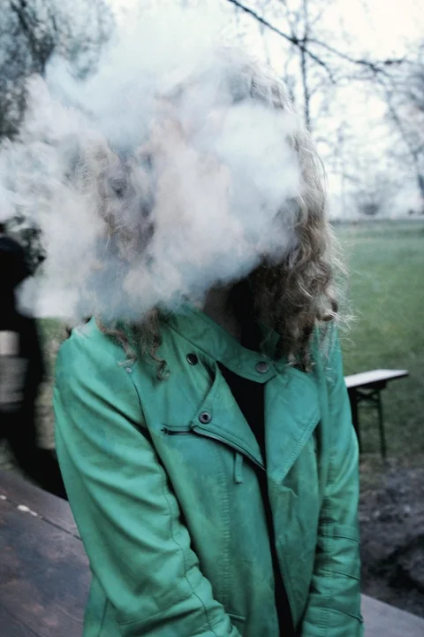 smoke, nature, girl, mystery