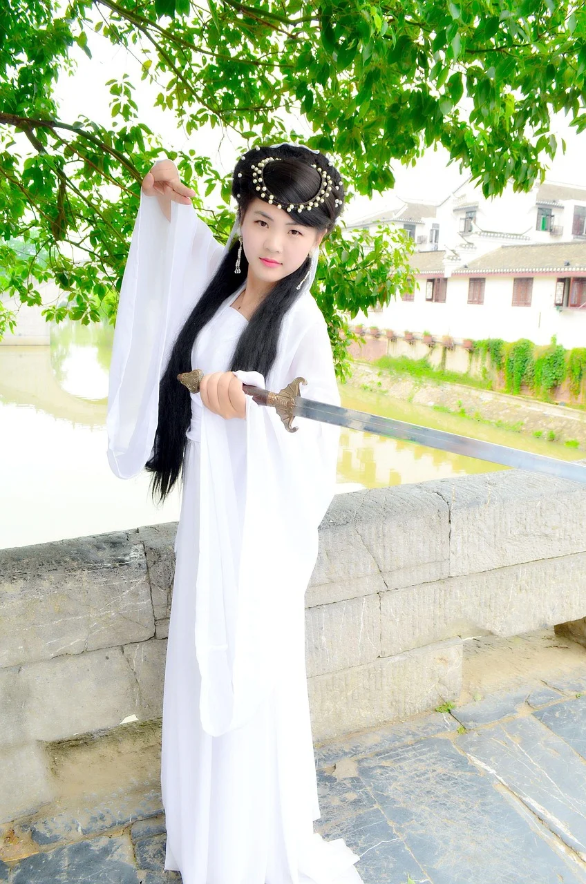 의상, 기사풍 소녀, 검, 옛 도시