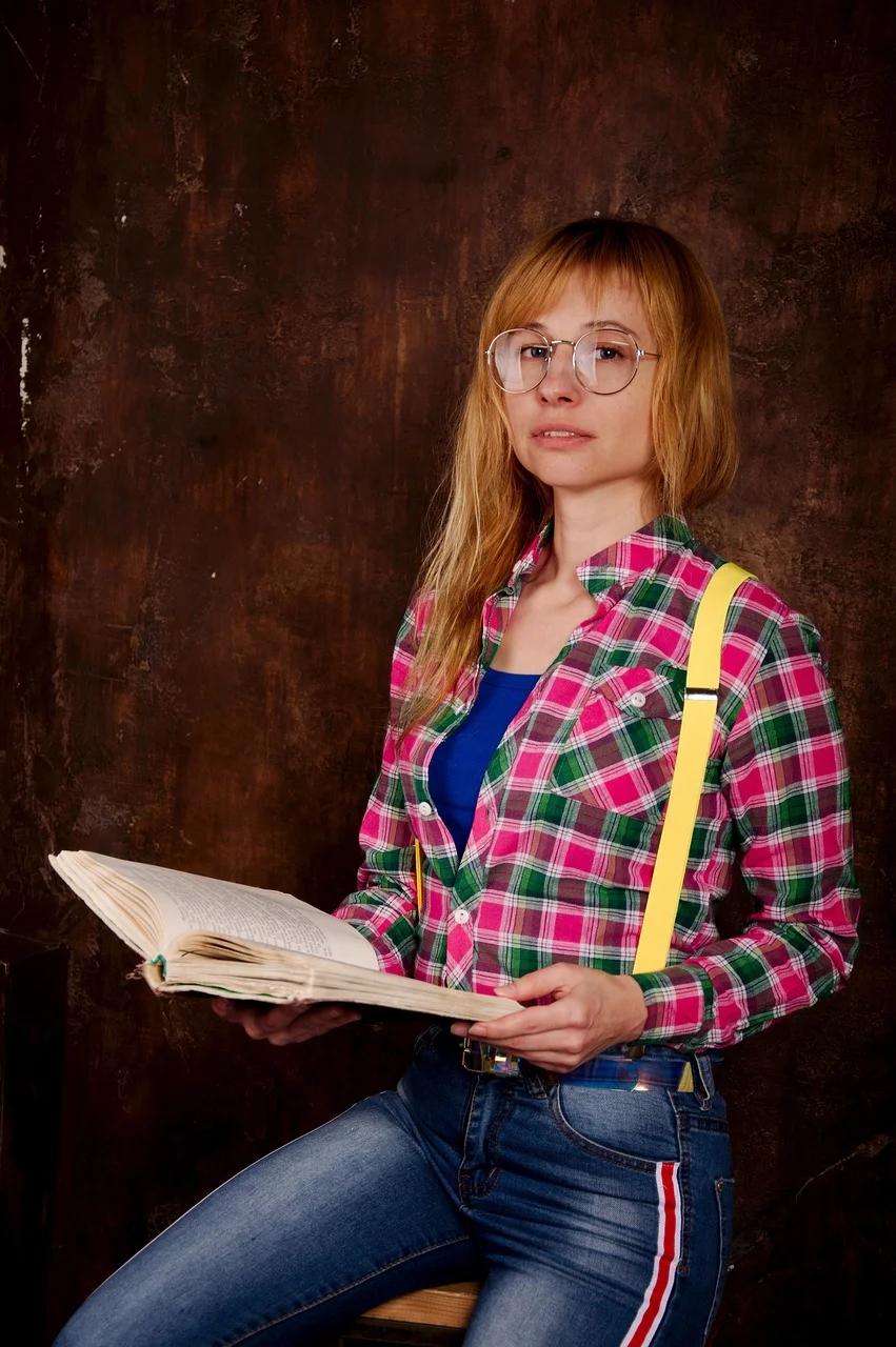 reading, book, young woman, woman