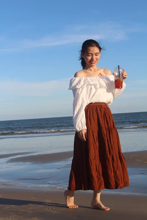 女性, ポートレート, 海, ビーチ