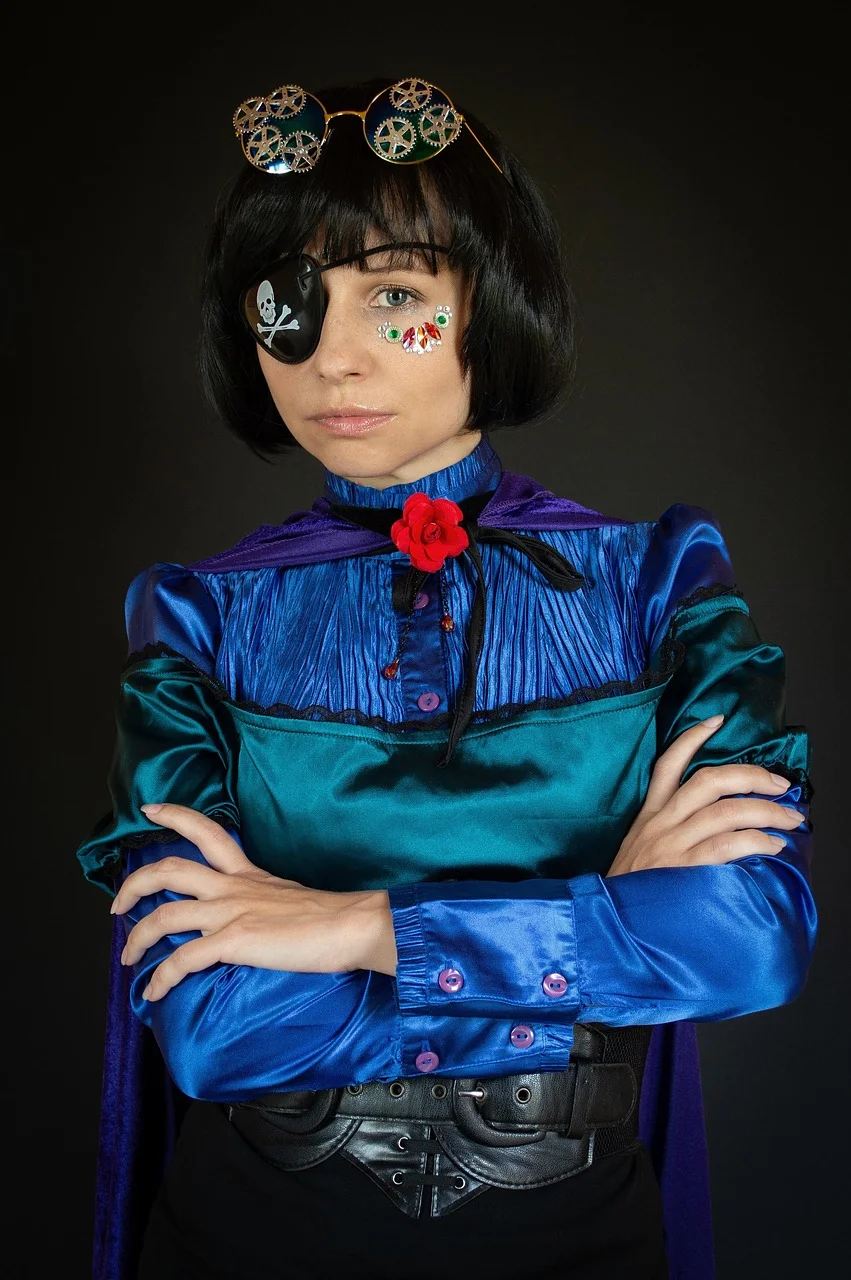 steampunk, woman, portrait, fashion