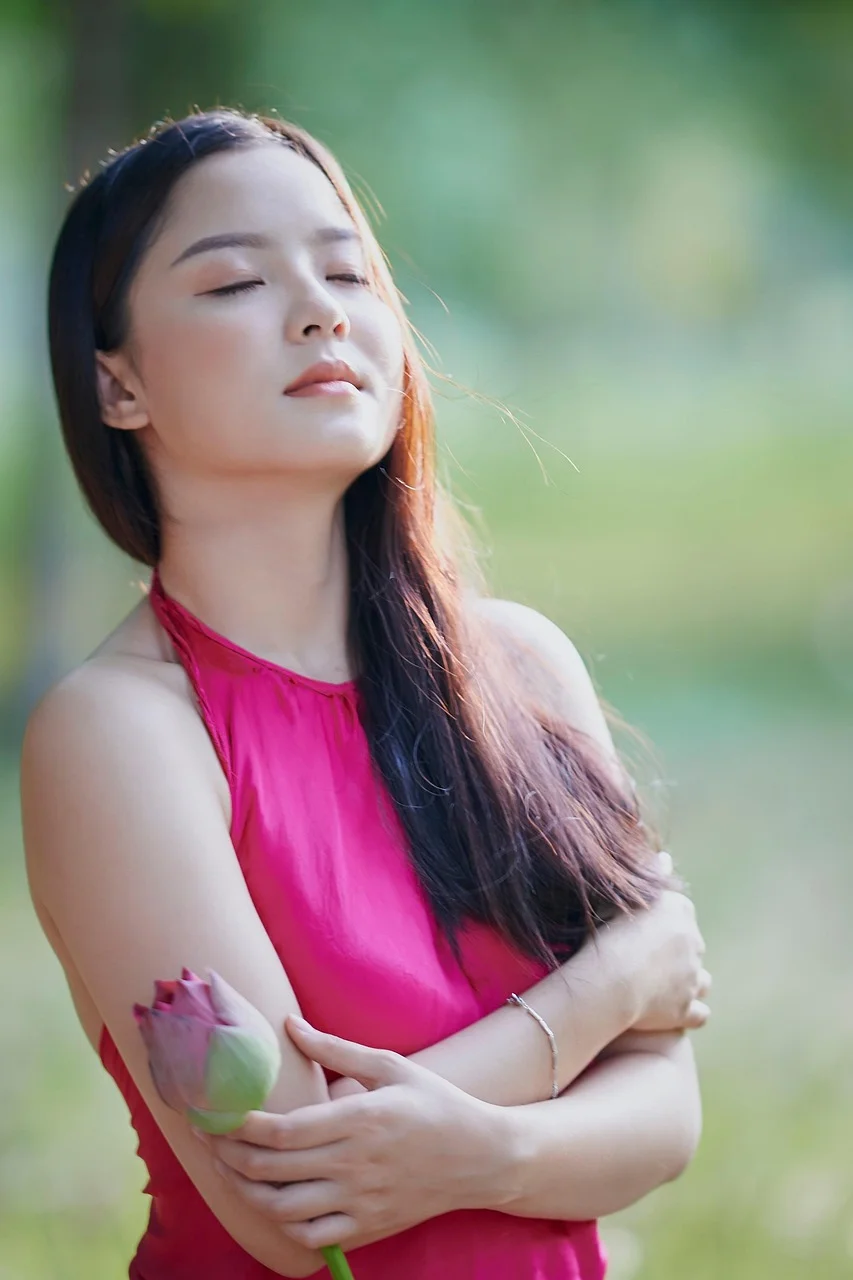 女性, 公園, 人像, 戶外