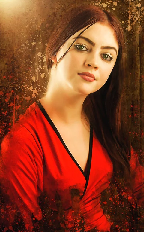 ポートレート、女性、人々、美しい