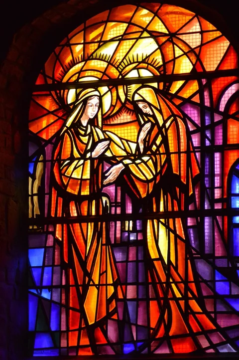 stained glass, window, church, faith