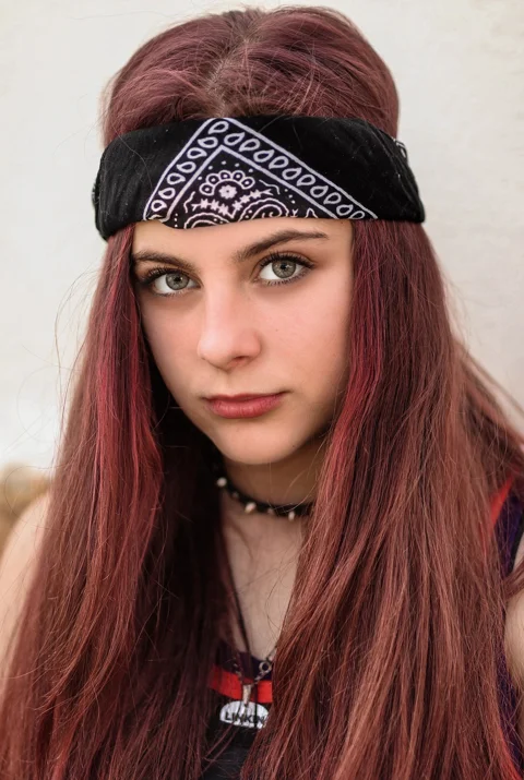 girl, beauty, hair, red