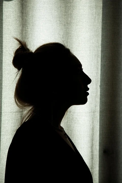 woman, messy bun, portrait, model