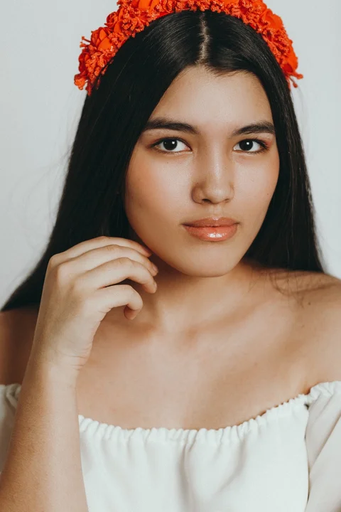 young woman, portrait, person, model
