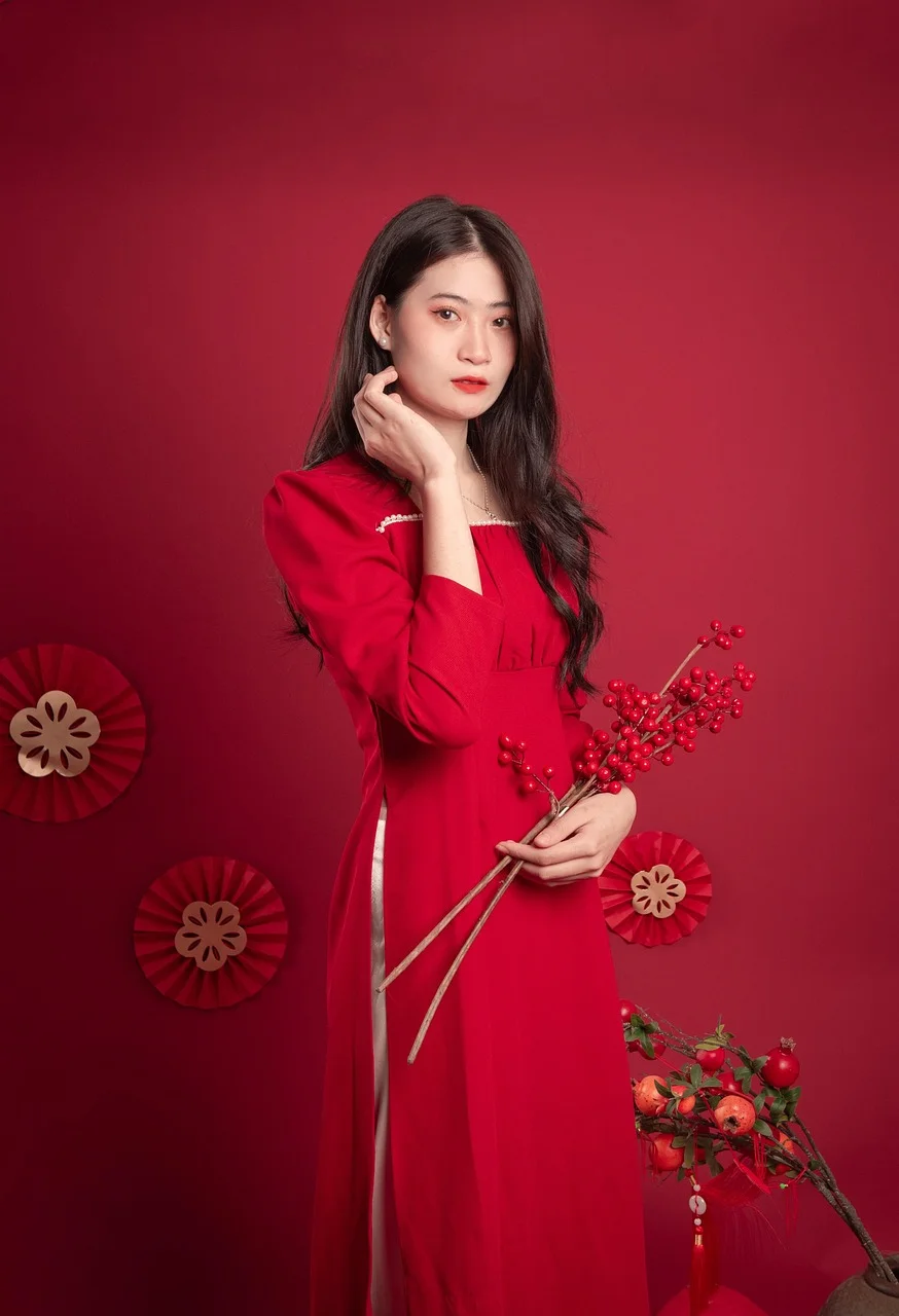 时尚, 女性, 肖像, 亚洲