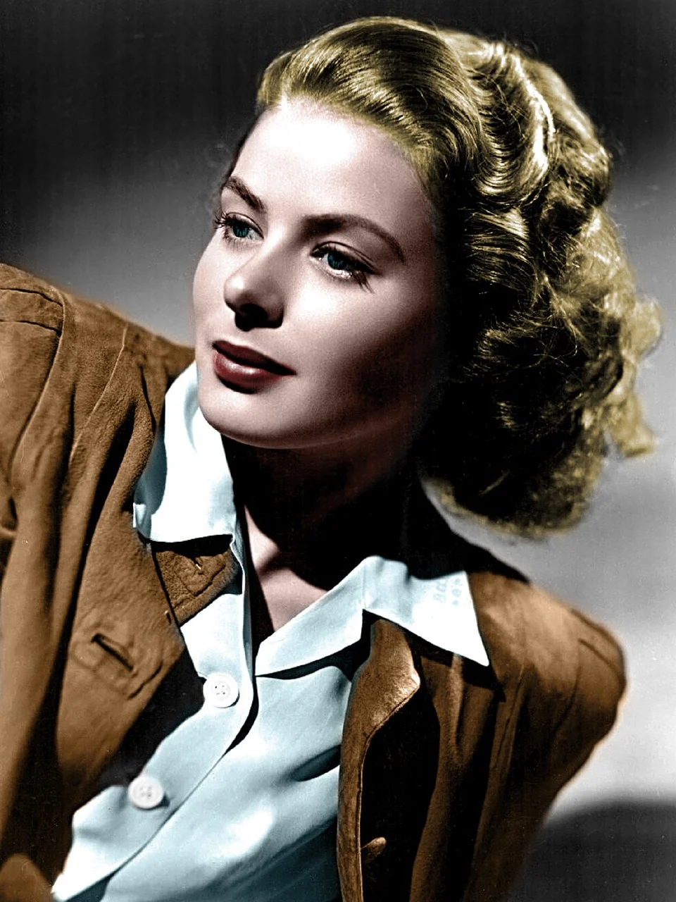 ingrid bergman, woman, vintage, colors