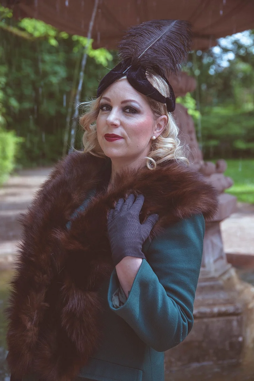 woman, gatsby, hat, style