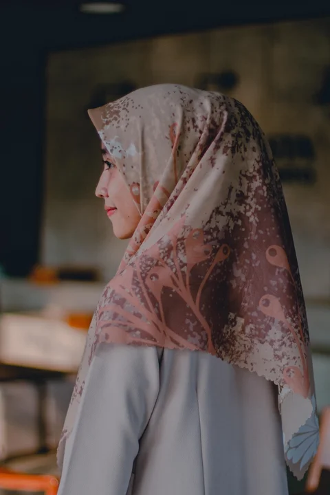 woman, model, portrait, hijab
