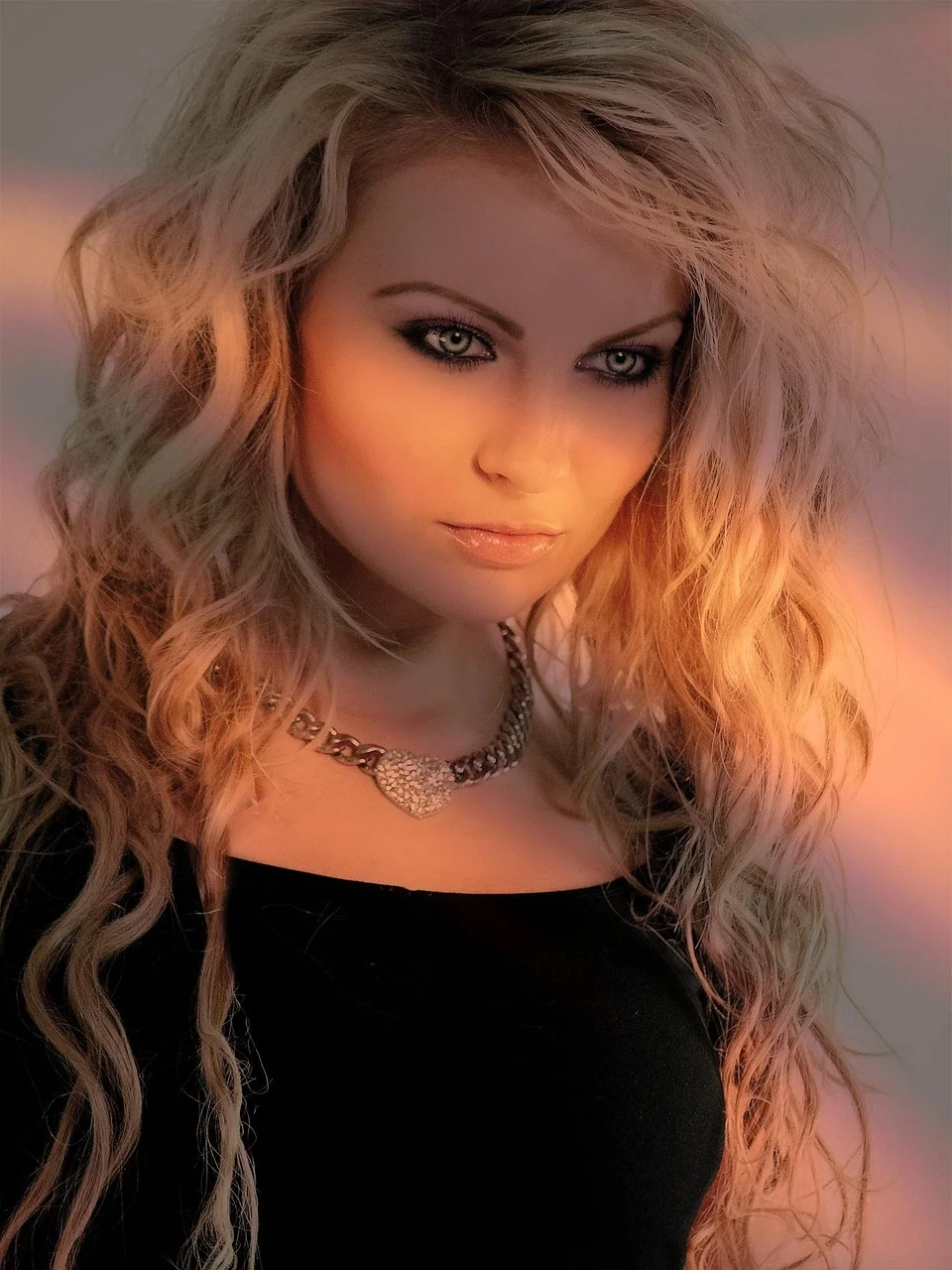 photo model, pretty, face, lighting mood