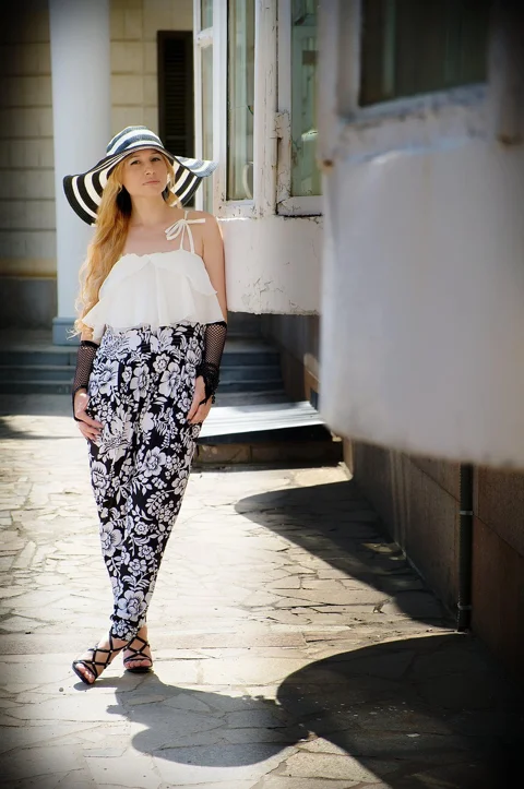 hat, gloves, lady, grace