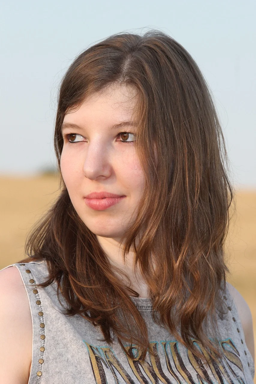 portrait, young woman, naturally, summer