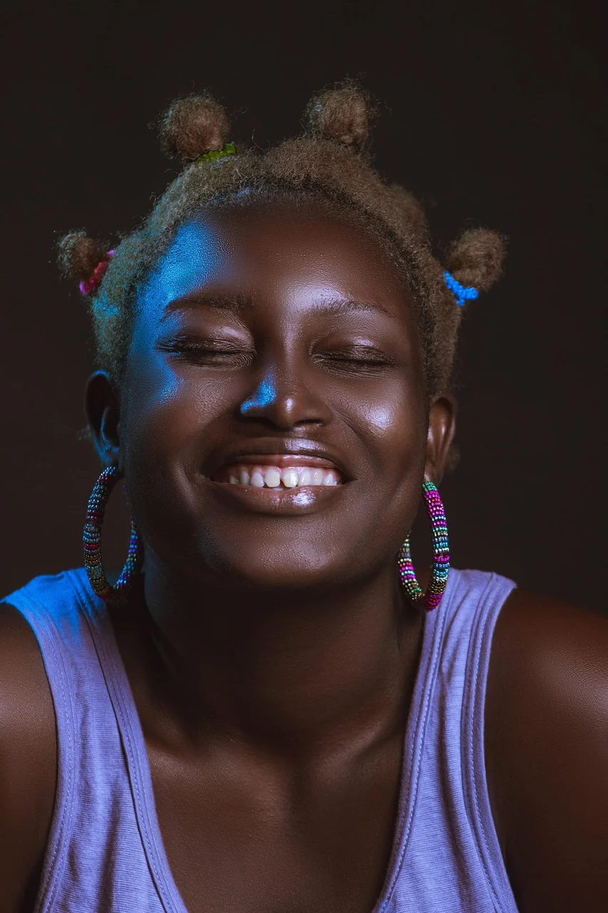 woman, model, smile, determination