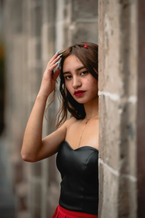 a woman posing for a picture