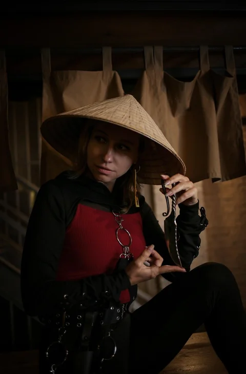 ninja, killer, woman, cosplay