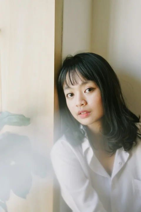 woman in white dress shirt