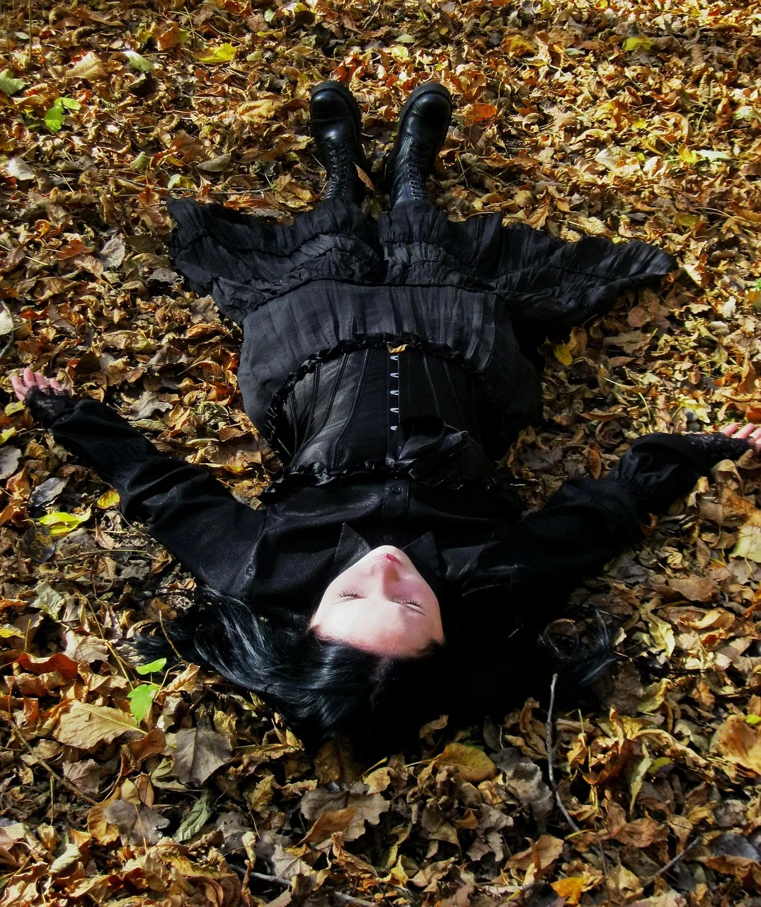 stock, model, gothic, girl