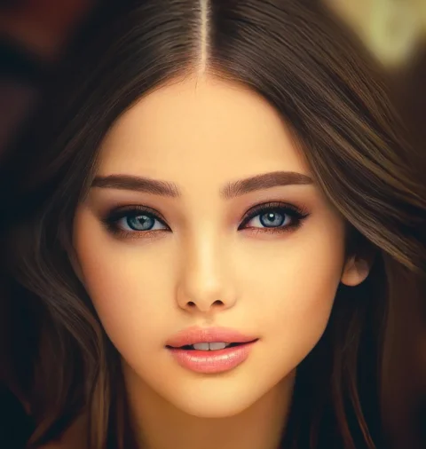 女人,美丽,人像,绘画
