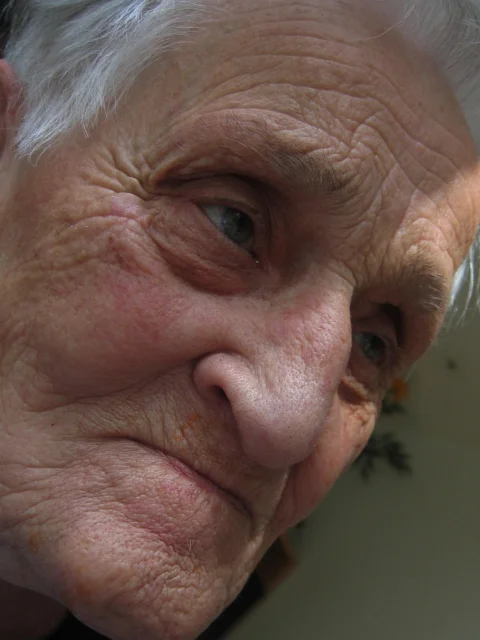 dementia, woman, old, dependent